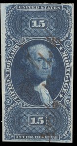 MOMEN: US STAMPS #R97a IMPERF REVENUE USED PF CERT VF LOT #71119