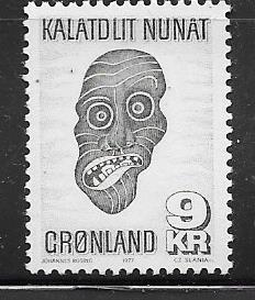Greenland #105  9k Mask   (MNH) CV$3.50