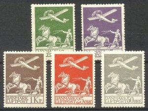 DENMARK #C1-5 Mint - 1925-29 Plowman Set