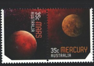 Australia 35c Mars and Mercury Used Pair