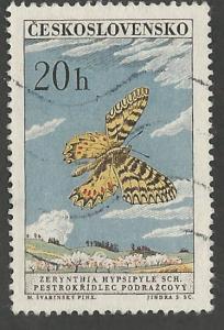 Czechoslovakia #1083  Butterfly   (1)  VF Used