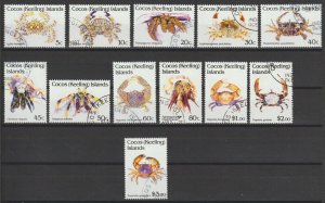 COCOS (KEELING) ISLANDS 1992 SG 252/63 USED Cat £35