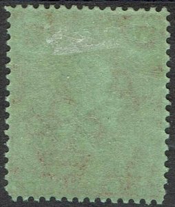 CAYMAN ISLANDS 1921 KGV 10/- WMK MULTI CROWN CA 