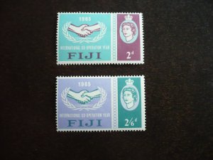 Stamps - Fiji - Scott# 213-214 - Mint Hinged Set of 2 Stamps