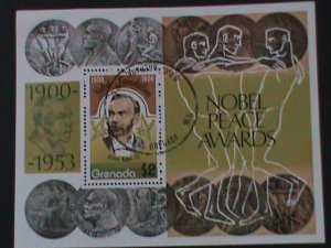 GRANADA-NOBLE PEACE AWARDS FOUNDATION-ALFRED NOBEL-CTO-S/S VF-FANCY CANCEL