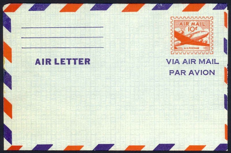 USA Sc# UC16 Mint Air Letter 1948 DC-4 Skymaster