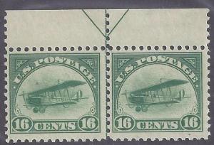 Scott #C2 Mint Line Pair NH OG F-VF