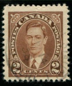 232 Canada 2c Mufti issue, used