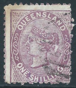 Queensland, Sc #61, 1sh Used