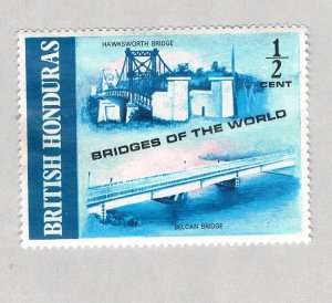 British Honduras Bridges blue halfp (AP132111)