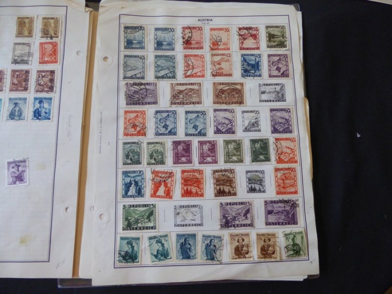 Austria 1850-1959 Stamp Collection on Album Pages