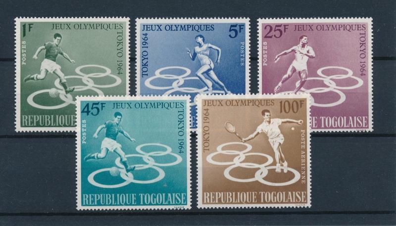 [61082] Togo 1964 Olympic games Tokyo Football Tennis MNH