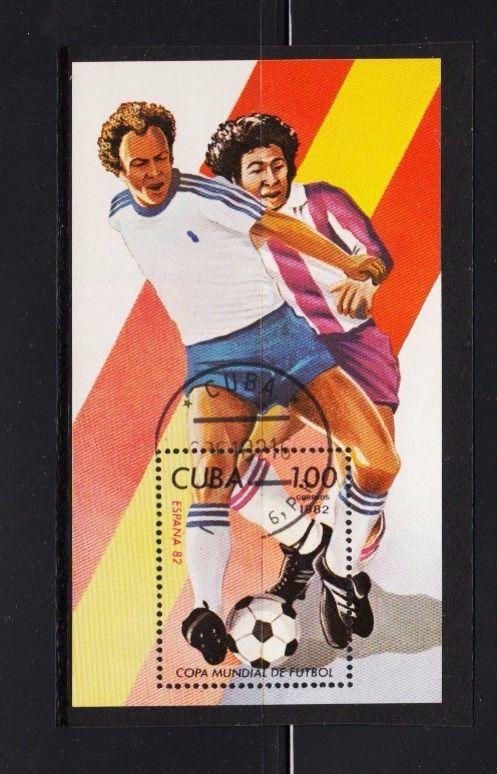 Spain-82 Soccer Football Game Players, Souvenir sheet