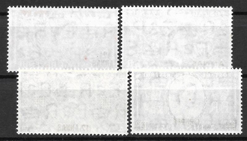 Doyle's_Stamps: MNH British Oman Coronation Set, Scott #52** to #55**