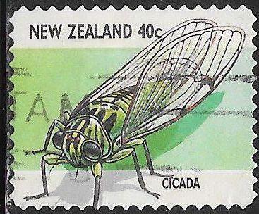 New Zealand 1464 Used - ‭‭“Creepy Crawlies” - ‭‭‭Cicada