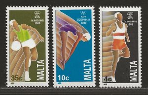 MALTA SC# 727-29  FVF/MNH