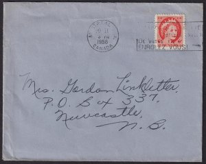 Canada - 1954 - Scott #342 - used on cover - MONTREAL pmk