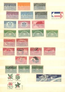 U.S. #MINT/USED BACK OF BOOK SET 