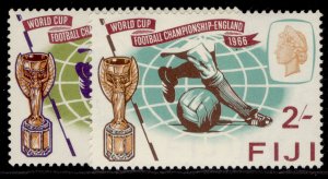 FIJI QEII SG349-350, 1966 world cup set, NH MINT.