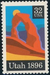 3024 Utah F-VF MNH single stamp