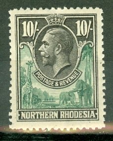 II: Northern Rhodesia 16 mint CV $125