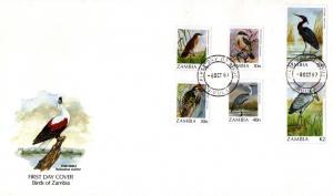 Zambia - 1987.10.08 Birds Definitive FDC