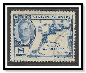 Virgin Islands #107 Map Virgin Gorda Used