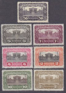 1919 Austria 284-285,287-290,292 Architecture Parliament