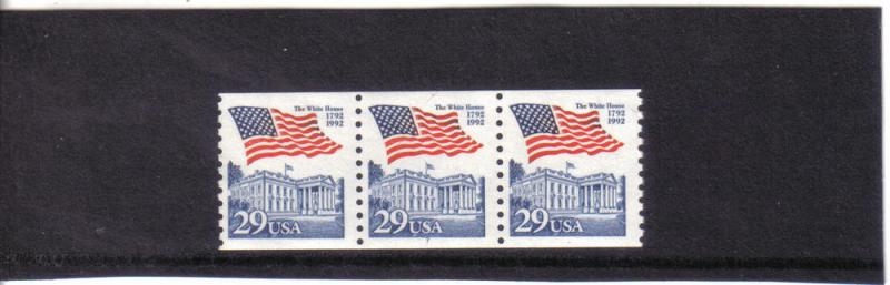 2609 - .29 Flag over White House pnc3 pl# 7 mnh vf.