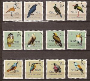Poland - 1960 - Mi. 1197-08 (Birds) - CTO - OE004