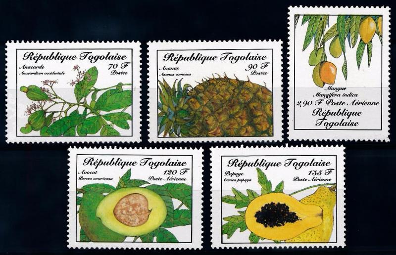 [66555] Togo 1986 Flora Fruits Fruchte Pineapple Avocado  MNH