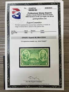 MOMEN: US STAMPS #785 MINT OG NH PSE GRADED CERT SUP-98 LOT #83646-11