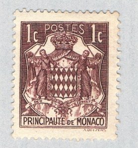 Monaco Arms brown 1c 1 (AP132931)