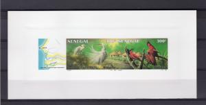 Senegal 1987 Sc#746a Birds Guepier-Aigrette +Label DELUXE S/S MNH