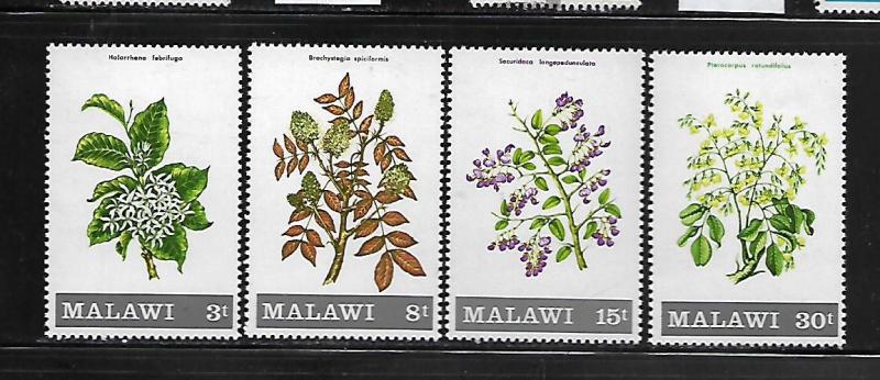 MALAWI, 173-176, MNH, FLOWERING SHRUBS AND TREES