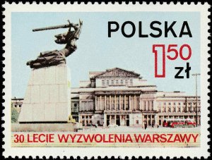 Poland 1975 MNH Stamps Scott 2073 Second World War II Warsaw Liberation Opera