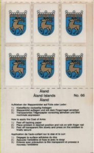 Stamp Album Country Coat of Arms - Choice of countries sheet of 6 per country