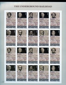 UNITED STATES 2024 UNDERGROUND RAILROAD SHEET(20) MINT NH