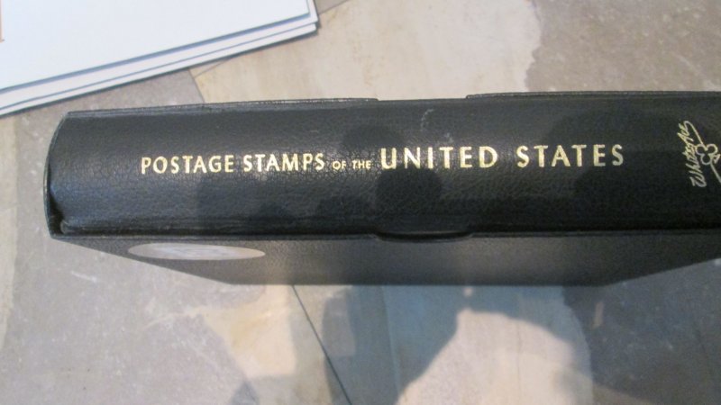 White Ace Album with Dust Case with Pages for US ZIP Blocks, Postal Cards, used