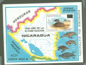 Nicaragua #C975D  Souvenir Sheet (Fauna)