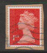 GB QE II Machin SG U2968b - 1st vermillion  - date code M13L - Source  C 