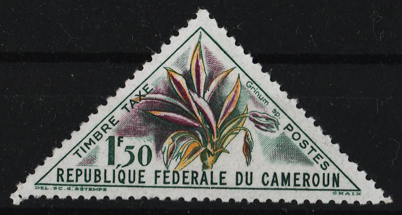 Cameroon 1963 Postage Due Stamps / flowers 1.50F (1/16) USED