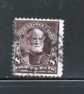 Scott # 257 used sheet  single