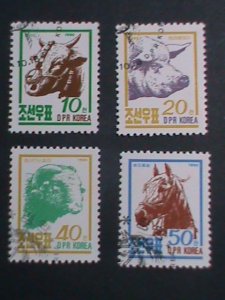 ​KOREA-1990 BEAUTIFUL LOVELY FARM ANIMALS-CTO SET VF- PLEASE WATCH CAREFULLY