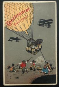 1918 Herford Germany FeldPost Picture Postcard Cover Continental Balloon