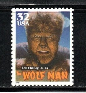 3172 * THE WOLF MAN ~ MOVIE MONSTERS *  U.S. Postage Stamp MNH