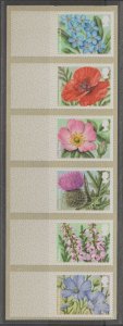 Great Britain Post & Go FT16 year code MA14 Blank 2014 QE2 MNH British Flora 2