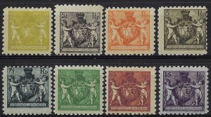 1921 Liechtenstein 8v. MNH Unificato n. 44A/51A