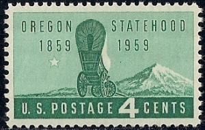 1124 4 cent Oregon Statehood mint OG NH XXF