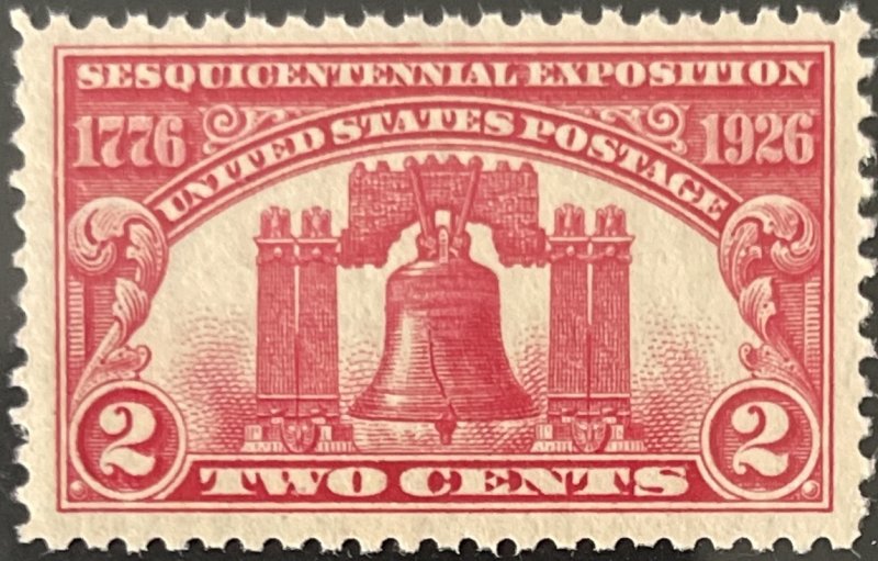 Scott #627 1926 2¢ Sesquicentennial Exposition MNH OG VF minor tear